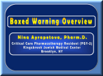 Boxed Warning Overview - New York State Council of Health