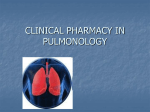 Clinical Pharmacology of Drugs Acting on the Respiratory Organs