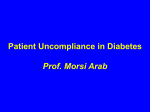Patient Uncompliance in Diabetes
