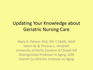 Geriatric Nursing Update