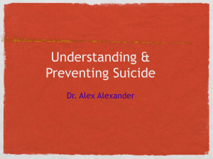 Understanding & Preventing Suicide A Customizable PowerPoint