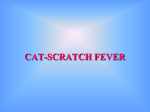 CAT-SCRATCH FEVER Overview Cat-scratch disease is a slowly