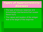 Types of hypersensitivity diseases