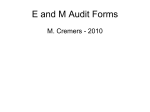 evaluation and management audit form handout for chapter 2