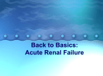 Back to Basics: Acute Renal Failure