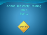 Annual Biosafety Training 2002