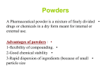 Mixing of Powders