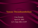 Venous Thromboembolism - Calgary Emergency Medicine