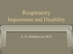 Respiratory impairment and Disability