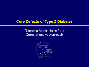 Core Defects of Type 2 Diabetes