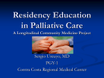 Residency Education in Palliative Care