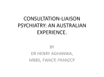 CONSULTATION-LIAISON PSYCHIATRY: AN AUSTRALIAN