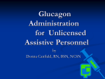 Glucagon Administration for Unlicensed Personnel