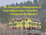 The Integrative Management of Neurodegenerative Disorders