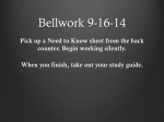 Bellwork 9-17-14