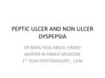 PEPTIC ULCER AND NON ULCER DYSPEPSIA