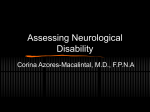 NeurologicDisability Assessment