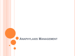 anaphylaxis management