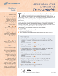T Osteoarthritis C N