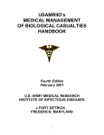 USAMRIID’s MEDICAL MANAGEMENT OF BIOLOGICAL CASUALTIES