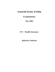 Actuarial Society of India Examinations May 2006