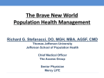 The Brave New World Population Health Management