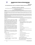 FAST DISINTEGRATING TABLETS: AN OVERVIEW OF FORMULATION AND TECHNOLOGY Review Article  SIRAJ SHAIKH  ,R.V.KHIRSAGAR