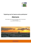 Abstracts  'Exploring care for human service professions'