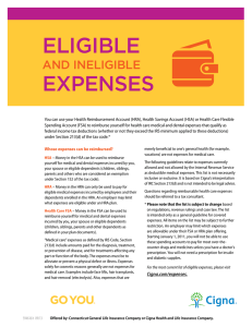 eligible expenses  and ineligible