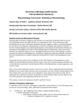 University of Michigan Health System Internal Medicine Residency Rheumatology Curriculum: Ambulatory Rheumatology