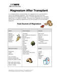 Magnesium After Transplant