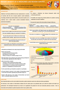 PATIENT BENEFIT OF A MEDICINES USE REVIEW SERVICE