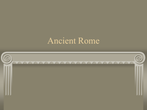 Ancient Rome - Burlington Township School District