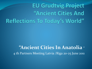 EU Grudtvig Project“Ancient Cities And Reflections To