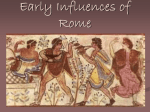 Early Influences on Rome