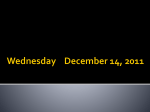 Wednesday December 14, 2011