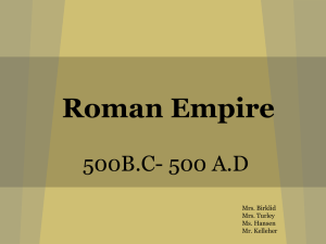 Roman Empire - sumnersd.org