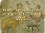 CLASSICAL civilization in the mediterranean