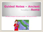 Guided Notes – Ancient Rome