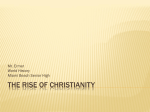 The Rise of Christianity - Miami Beach Senior High School