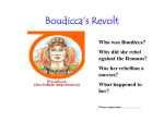 Boudicca`s Revolt