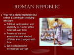 11/20 Aim: How was the government of Rome similar