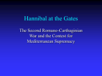 Lecture: Hannibal at the Gates