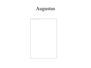 Augustus - CLIO History Journal