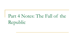 Part 4 Fall of the Roman Republic 2015
