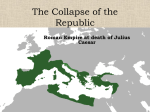 The Collapse of the Republic