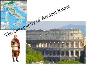 The Geography of Ancient Rome