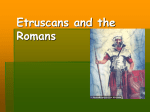 Etruscans and the Romans