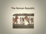 From the Roman Republic to the Roman Empire