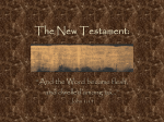 The New Testament - Loyola Blakefield